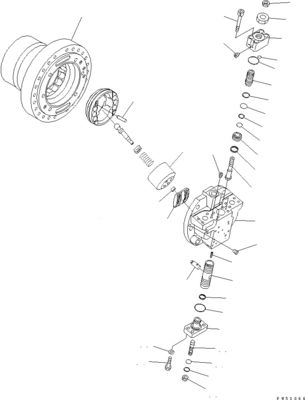 706-86-01550 706-86-43210 For Komatsu D31EX-21 D37PX-21 D39EX-21 Bulldozer Hydraulic TRAVEL MOTOR Original High Quality