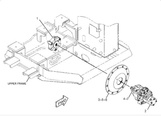 Rexroth AP2D25 Koparka Hydrauliczna Pompa 341-7666 Dla TQE304.5 305C 306
