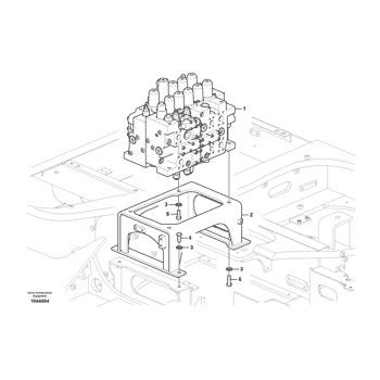 Volvo EC380D Główny zawór sterujący koparki VOE14667843 VOE14670038