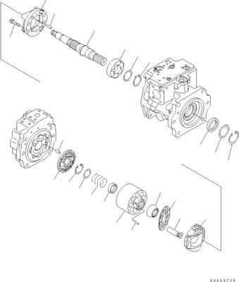 708-1L-00710 708-1L-01710 708-1L-04230 Do ładowarki Komatsu Wa450-6 Wa470-6 Wa480-6 Hydrauliczna główna pompa tłokowa