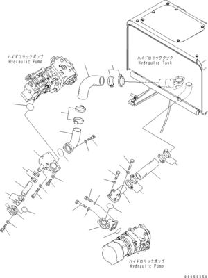 708-1W-00961 708-1W-01850 708-1W-00010 Dla Komatsu WA450-6 WA470-6 WA480-6 Hydrauliczna pompa sterująca tłokami