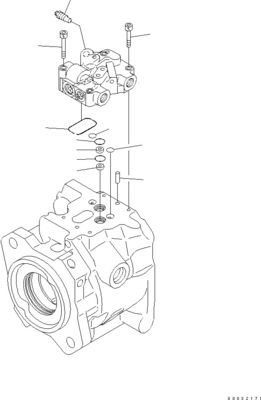 708-1W-00960 708-1W-00850 708-1W-03710 Dla Komatsu WA450-6 WA470-6 WA480-6 Hydrauliczna pompa sterująca tłokami