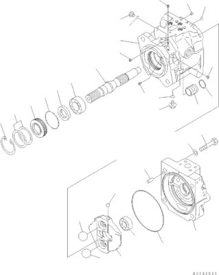 708-1U-00171 708-1U-00150 708-1U-00151 Dla Komatsu WA380-6 WA430-6 Hydraulic Pump Steering Pump