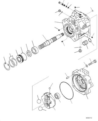708-1U-00120 708-1U-00140 708-1U-00170 Dla Komatsu WA380-6 WA430-6 Hydraulic Pump Steering Pump