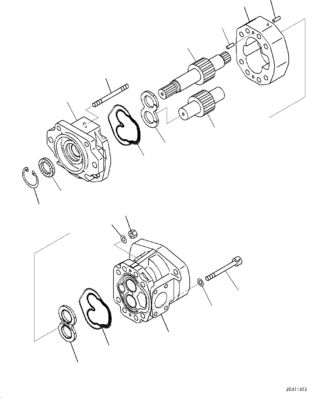 708-1U-00120 708-1U-00140 708-1U-00170 Dla Komatsu WA380-6 WA430-6 Hydraulic Pump Steering Pump