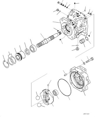 708-1U-00120 708-1U-00140 708-1U-00170 Dla Komatsu WA380-6 WA430-6 Hydraulic Pump Steering Pump