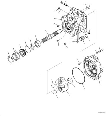 708-1W-00820 708-1W-00731 708-1W-00952 Do Komatsu WA500-6 Hydraulic Pump STEERING Pump oryginalna Wysoka jakość