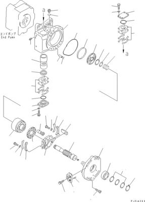 708-45-10204 708-4L-00910 708-45-11204 dla Komatsu WA700-3 WA800-3 pompa hydrauliczna pompa przełączająca oryginalny wysokiej jakości