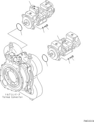 708-45-10204 708-4L-00910 708-45-11204 dla Komatsu WA700-3 WA800-3 pompa hydrauliczna pompa przełączająca oryginalny wysokiej jakości