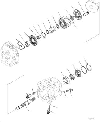 708-1S-00950 Dla Komatsu D375A-6R Bulldozer Hydraulic Fan Pump Piston Pump Original Wysokiej jakości Pojazd