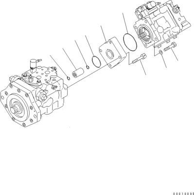 708-1W-00600 708-1S-00910 R7081S00910 R7081W00600 Do Komatsu D475A-5 Bulldozer hydrauliczny Fan Pump Piston pompa oryginalna