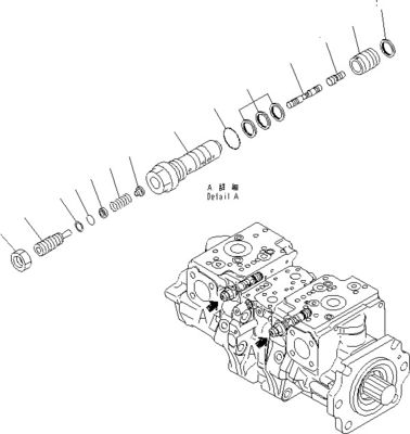 708-2G-00800 708-2G-00801 708-2G-01081 Do ładowarki Komatsu WA600-6 Hydraulic Pump Piston Pump Pompa główna Wysoka jakość