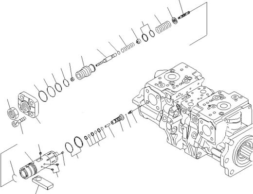 708-2G-00800 708-2G-00801 708-2G-01081 Do ładowarki Komatsu WA600-6 Hydraulic Pump Piston Pump Pompa główna Wysoka jakość