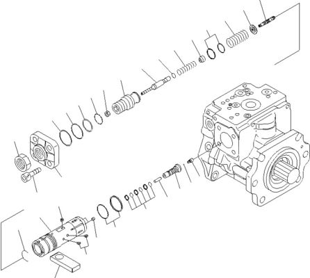 708-2G-00800 708-2G-00801 708-2G-01081 Do ładowarki Komatsu WA600-6 Hydraulic Pump Piston Pump Pompa główna Wysoka jakość