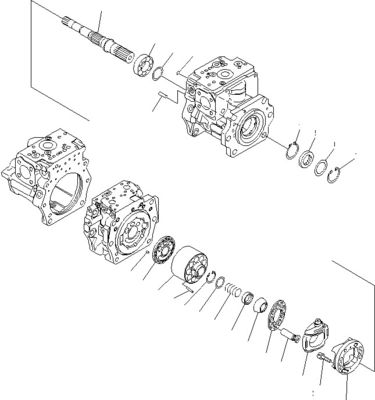 708-2G-00800 708-2G-00801 708-2G-01081 Do ładowarki Komatsu WA600-6 Hydraulic Pump Piston Pump Pompa główna Wysoka jakość