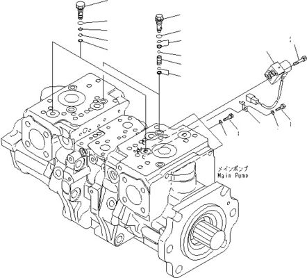 708-2G-00800 708-2G-00801 708-2G-01081 Do ładowarki Komatsu WA600-6 Hydraulic Pump Piston Pump Pompa główna Wysoka jakość