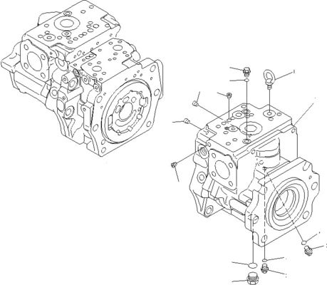 708-2G-00800 708-2G-00801 708-2G-01081 Do ładowarki Komatsu WA600-6 Hydraulic Pump Piston Pump Pompa główna Wysoka jakość