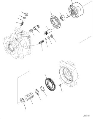 708-1W-02260 708-1W-02270 708-1W-00450 708-1W-00460 Dla ciężarówki Komatsu HM400-3 Hydrauliczna pompa sterująca i pompa podnosząca