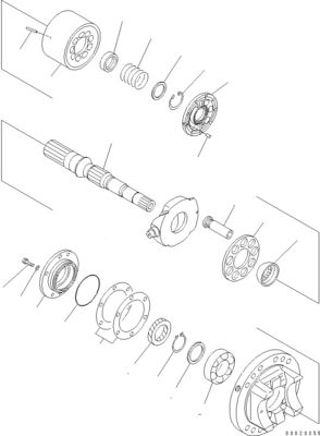 708-2L-00950 708-25-02044 708-2L-00951 708-2L-05420 Dla Komatsu WA800-3 WA900-3 WYPRZYWAJĄCY WYPRZYWAJĄCY