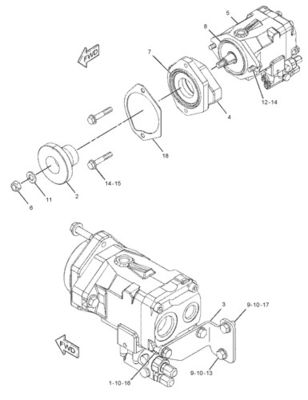 292-8767 10R7401 CA2928767 Do CAT LOADER 950H 962H IT62H PUMP GP-PISTON hydrauliczna pompa główna