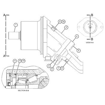 159-7162 0R4613 Do CAT Track D8R, D8R II silnik hydrauliczny GP-PISTON