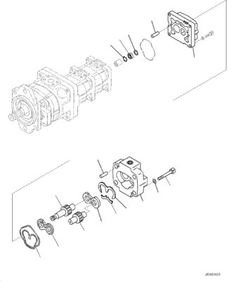 705-56-36051 705-56-36050 705-38-30060 Dla Komatsu ŁADOWARKA KOŁOWA WA320-6 POMPA Hydrauliczna GP-PISTON Pompa zębata Aftermarket