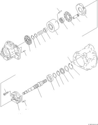 708-1L-00012 708-1L-00011 708-1L-01011 708-1L-04010 Do spychacza Komatsu D65EX-12 D65PX-12 Pompa hydrauliczna HSS POMPA
