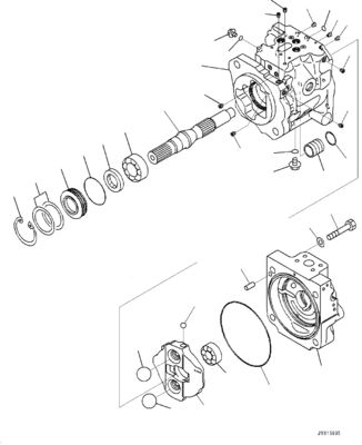 708-1W-00883 708-1W-00882 708-1W-00881 Dla Komatsu WA430-6 Pompa hydrauliczna POMPA GŁÓWNA POMPA ŁADOWARKI Aftermarket Oryginał