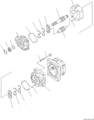 705-52-30A00 705-14-32731 Do Komatsu Bulldozer D155A-6 D155AX-6 Hydraulic Pump Piston pump Rynek wtórny