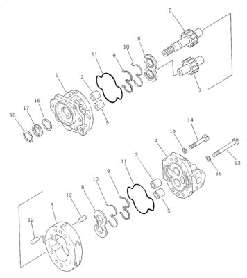 705-14-41010 705-14-41040 Dla Komatsu Bulldozer D155AX-5 WA450 470-1 Hydraulic Pump Piston pump
