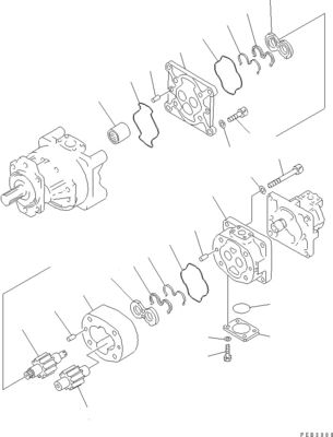 705-32-37430 705-32-27540 705-32-43210 Dla Komatsu D375-3 Bulldozer Hydrauliczna Główna Pompa Oryginalny WYBORNIK POMPA