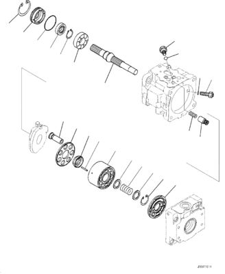 708-1T-00552 708-1T-01552 708-1T-04150 Do buldożera Komatsu D39EX-22 D39PX-22 D31EX-22 Hydraulic FUN Pump Original