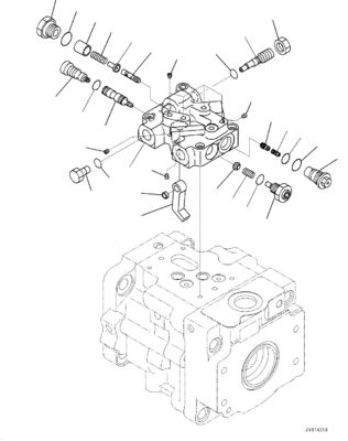 708-1T-00552 708-1T-01552 708-1T-04150 Do buldożera Komatsu D39EX-22 D39PX-22 D31EX-22 Hydraulic FUN Pump Original