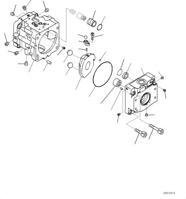 708-1T-00552 708-1T-01552 708-1T-04150 Do buldożera Komatsu D39EX-22 D39PX-22 D31EX-22 Hydraulic FUN Pump Original