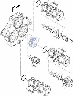 95177940 89652440 Do koparki Komatsu PC4000-6 Silnik wentylatora hydraulicznego