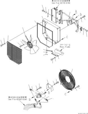 418-03-33241 4180333241 Do Komatsu WHEEL LOADERS WA100-5 WA150-5 WA200-5 WA270 Silnik wentylatora hydraulicznego