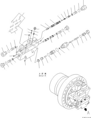 706-86-01550 706-86-43210 Dla Komatsu D31EX-21 D37PX-21 D39EX-21 Bulldozer hydrauliczny TRAVEL MOTOR oryginalny Wysoka jakość
