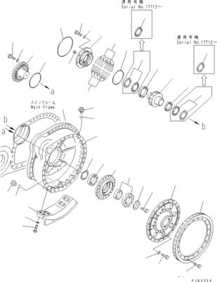 195-27-00801 195-27-00811 Dla buldożera Komatsu D375A-8 Travel Assembly Final Drive Original Aftermarket Drive Motor