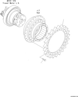 706-8F-01140 11Y-27-40401 Dla Komatsu D37EX-23 D37PX-23 D39EX-23 Bulldozer Hydraulic TRAVEL MOTOR
