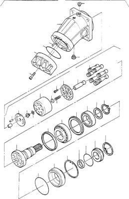 65489140 Do koparki Komatsu PC3000-6 4000-6 7000-6 8000-6 Hydraulic Travel MOTOR Drive Motor