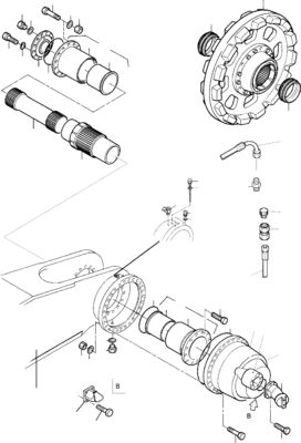 65489140 Do koparki Komatsu PC3000-6 4000-6 7000-6 8000-6 Hydraulic Travel MOTOR Drive Motor
