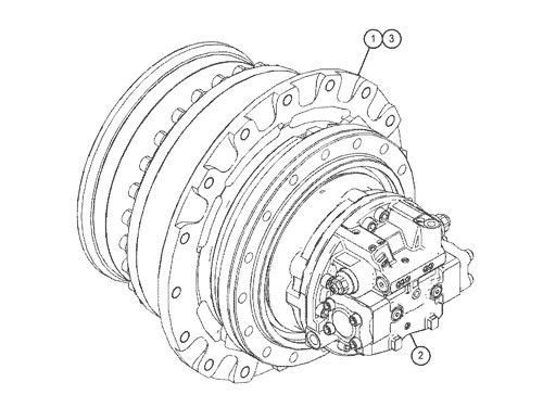 527-7077 511-6008 511-6009 Do koparki CAT 318F 320GC 323GC 325F Zestaw ruchowy Ostatni napęd Pierwotny silnik ruchowy