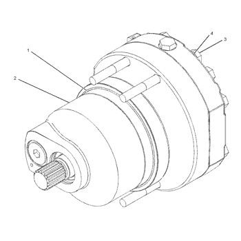 228-3238 20R6810 Do CAT 374D 374F Koparki Hydraulic Travel Motor