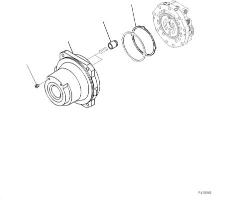 21N-60-34100 21N6034100 Dla Komatsu PC1250-8 1250SP-8 Koparka napęd hydrauliczny Motor Pozatrzymywany