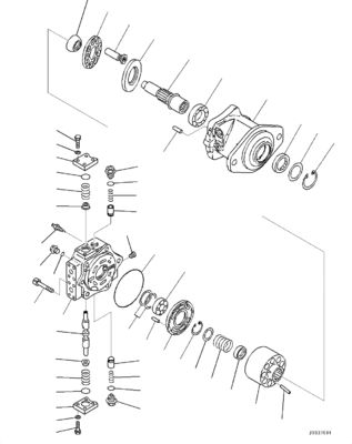 708-7F-00050 708-7F-11130 708-7L-04180 Dla Komatsu D65EX-18EO D65EXI-18EO D65PX-18EO D65WX-18E0 Buldozer Hydraulic HSS PUMP