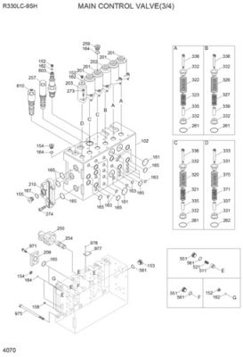 31N9-17000P 31Q9-17001P 31Q9-17002P Do Hyundai Excavator R330LC-9S R330LC-9SH Hydraulic Main Control Valve Części maszyny budowlanej