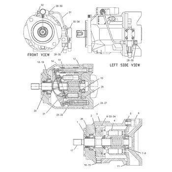 220-5623 CA2205623 2205623 Do kategorii 420D 442D 430D 432D LOADER BACKHOE Hydraulic Main Pump Piston Pump Pump ASSY PUMP GP-PISTON Aftermarket Wysokiej jakości oryginalny
