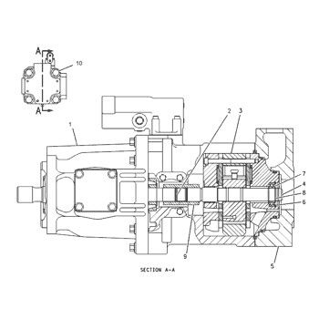 1200140 CA1200140 120-0140 Dla CAT 928G 928H 928HZ IT28G Ładowarka kołowa Hydrauliczna pompa główna Pompa tłokowa POMPA ASSY POMPA GP-PISTON Aftermarket Wysokiej jakości oryginał