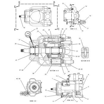 126-1184 CA1261184 1261184 0R7688 Dla kategorii 65C 75C 75D 85C 85D CHALLENGER Hydraulic Main Pump Piston Pump Pump ASSY PUMP GP-PISTON Aftermarket Wysokiej jakości oryginał
