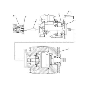 1671153 CA1671153 167-1153 0R7985 Do kategorii 966G 966G II 972G 972G II Ładowarka kołowa Hydrauliczna Główna pompa tłok pompa ASSY PUMPA GP-PISTON Rynek wtórny Wysokiej jakości oryginał